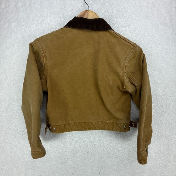 Carhartt Detroit Jacket Sherpa‎ Lined Youth Medium (8/10) YYJ97 BRN Brown - Picture 3 of 12